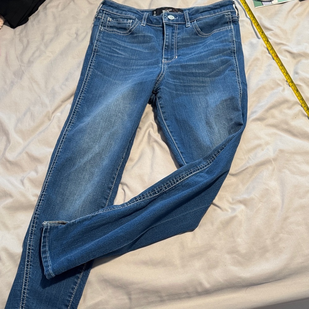hollister Jeans, crop high rise Jean 28